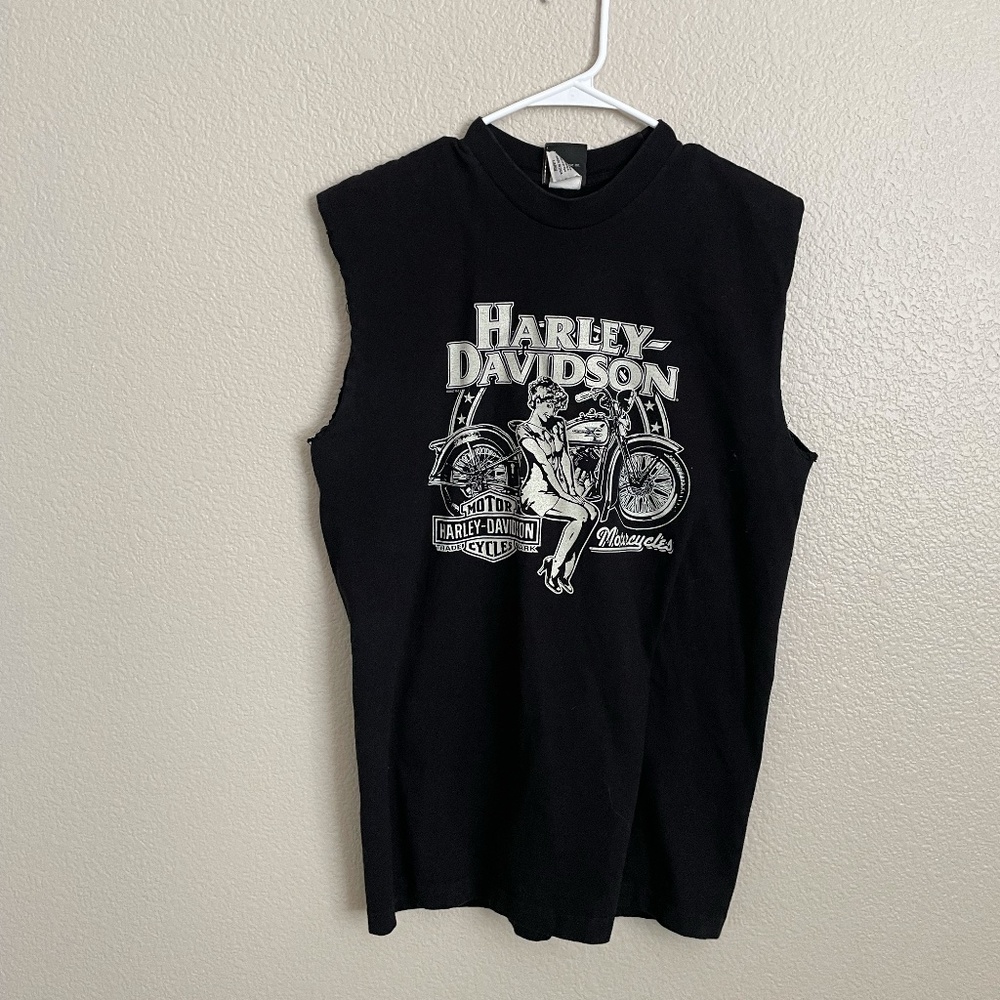 Vintage Harley Davidson Sleeveless T-Shirt/Dress